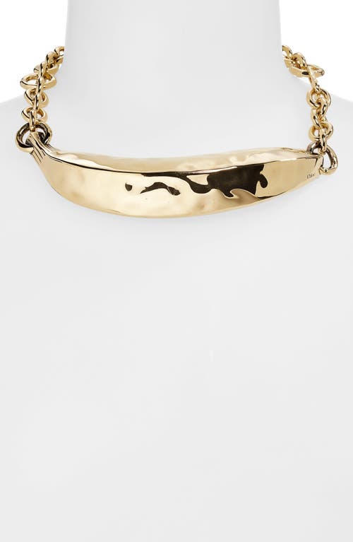 Shop Chloé Banana Necklace In Vintage Gold