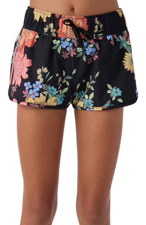O'Neill Kids' Lane Saltwater Essentials Cover-Up Shorts Black 2 at Nordstrom,