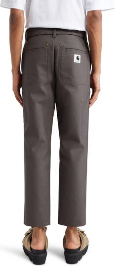 Sacai Carhartt WIP Belted Bonded Suiting Crop Pants