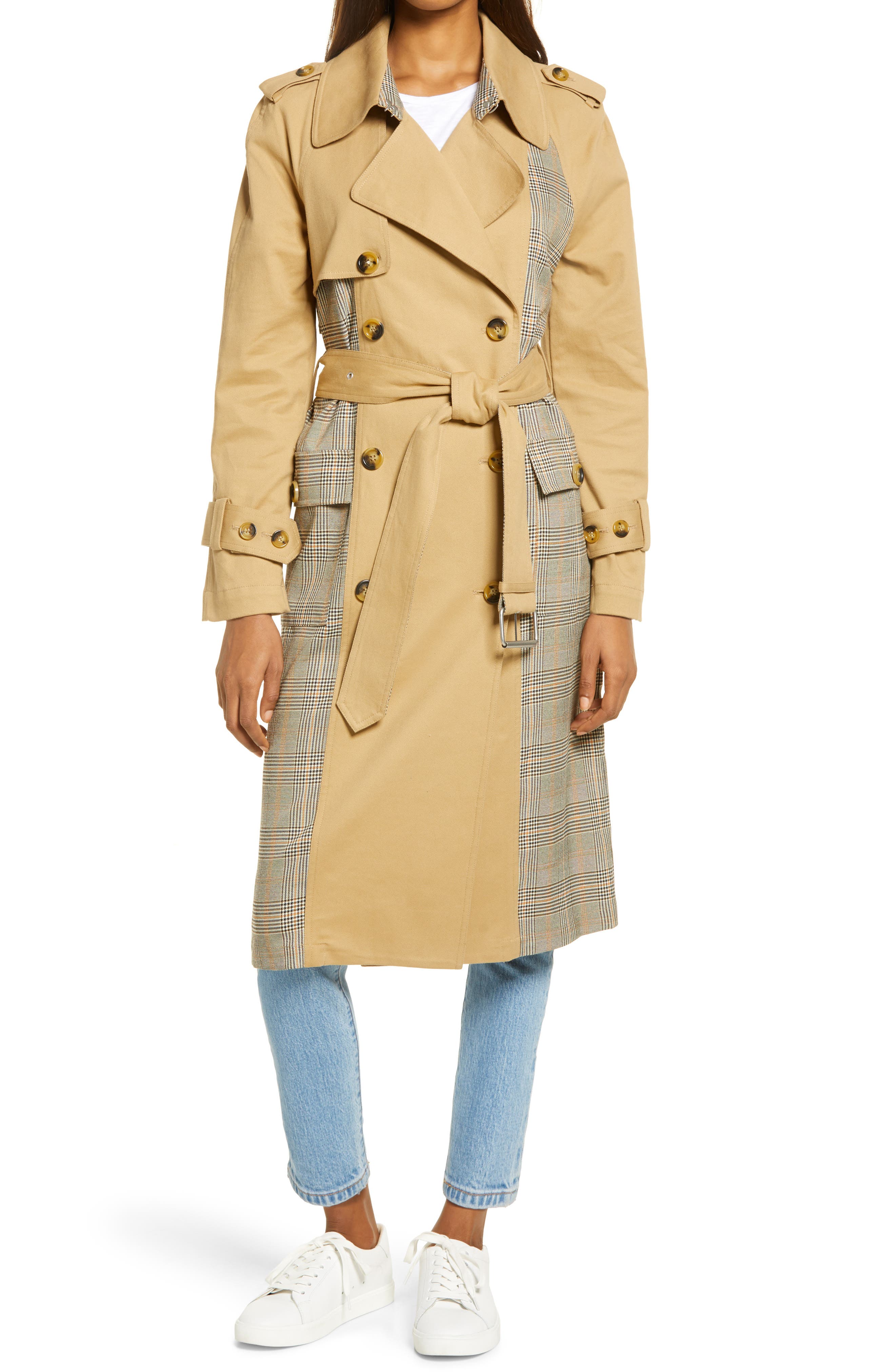 ladies waterproof trench coat with hood