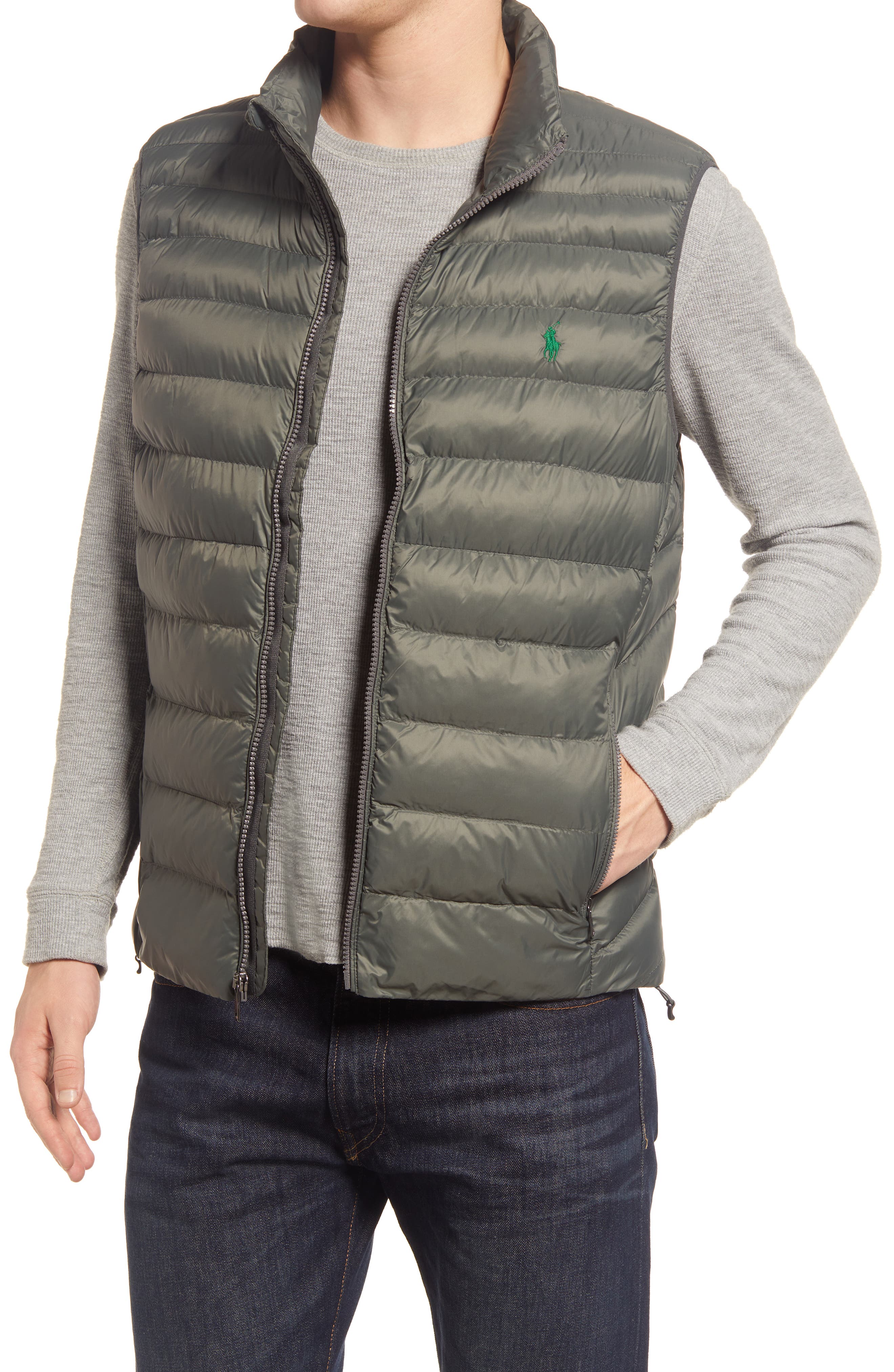 ralph lauren grey vest