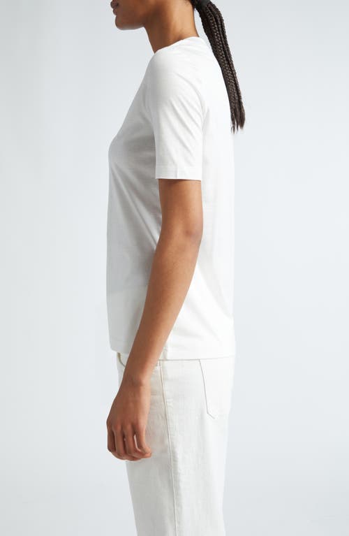 Shop Eleventy Layered Crewneck T-shirt In White