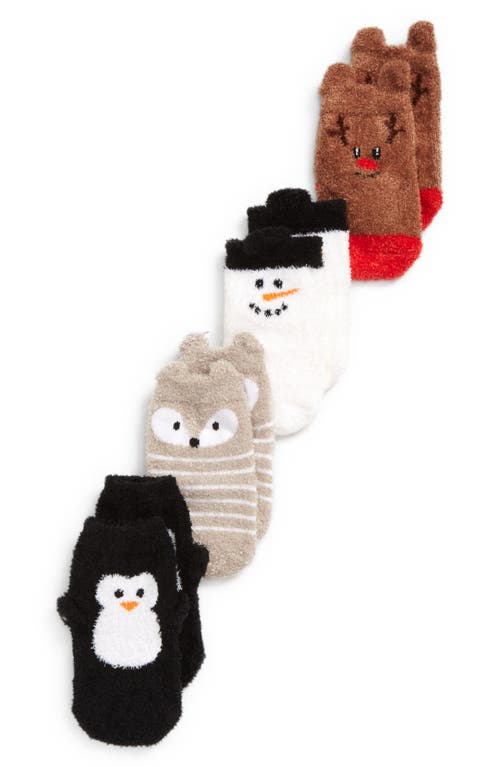 Shop Trumpette Chilly Assorted 4-pack Socks In Assorted Neutral