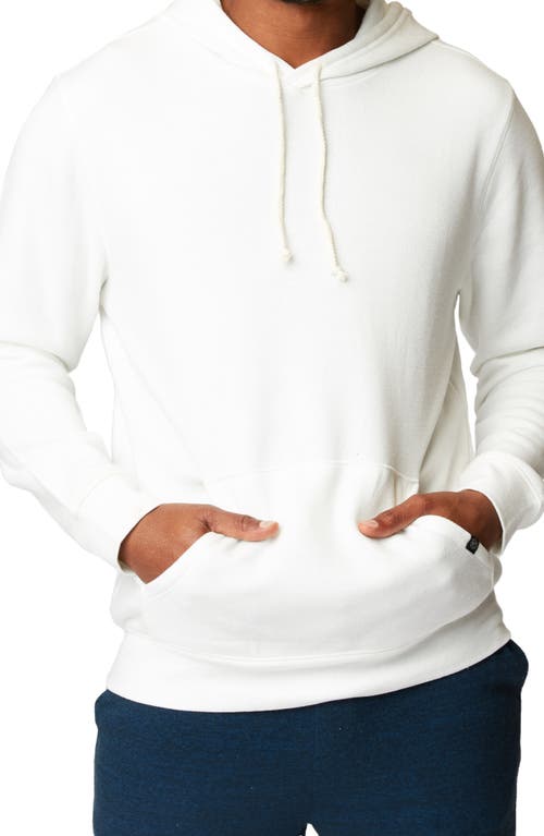 Fleece Pullover Hoodie in White