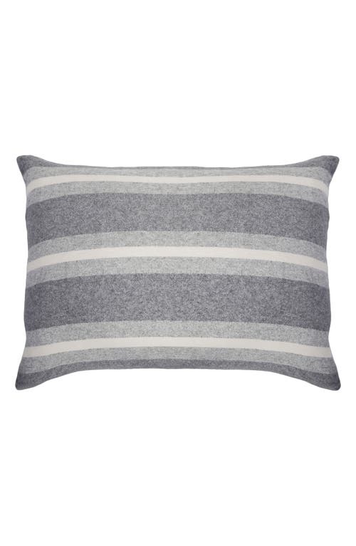 Pom Pom at Home Alpine Stripe Cotton Accent Pillow in Grey/ivory at Nordstrom, Size 28X36