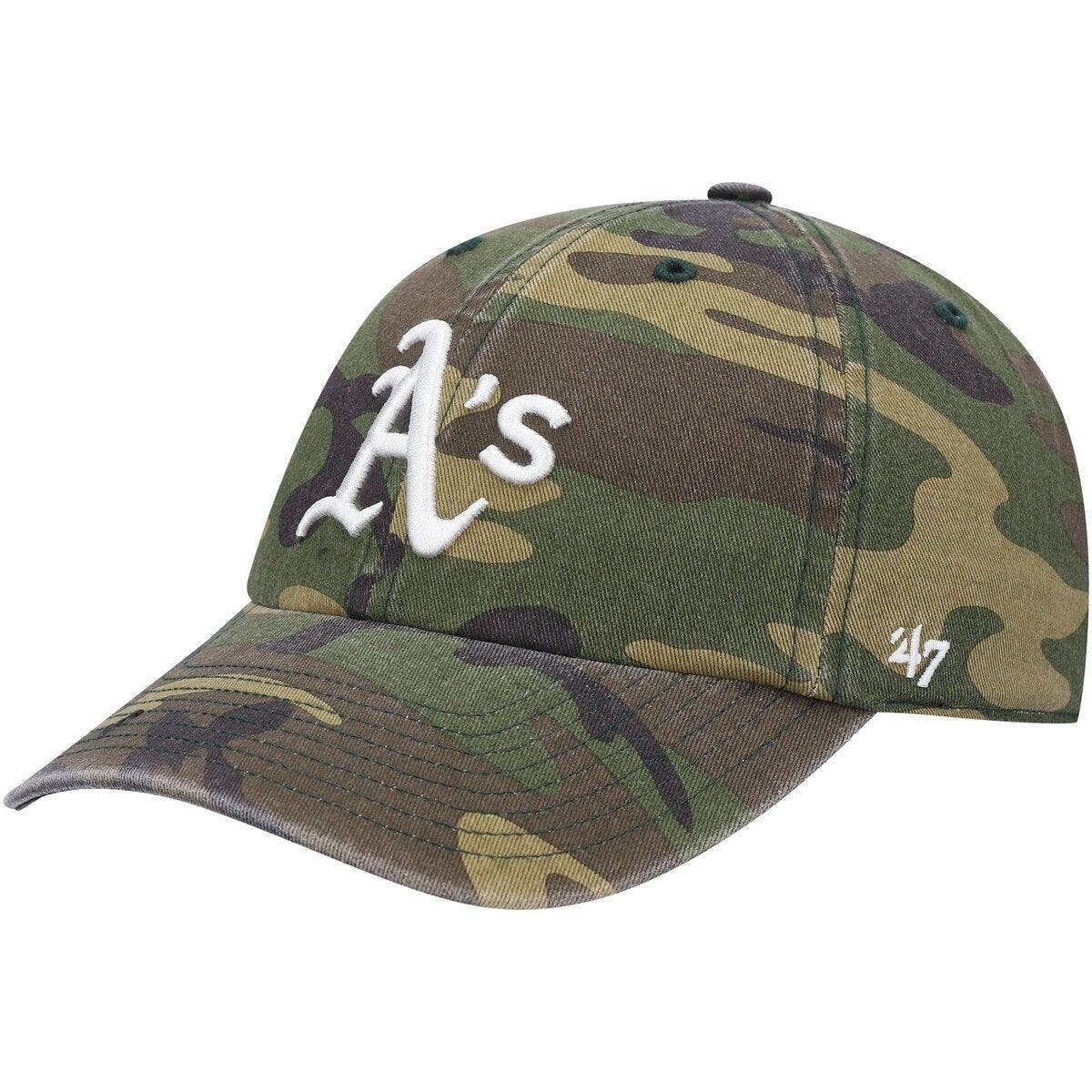 camouflage a's hat