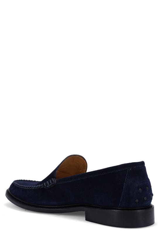 Shop Ron White Henley Suede Loafer In Navy