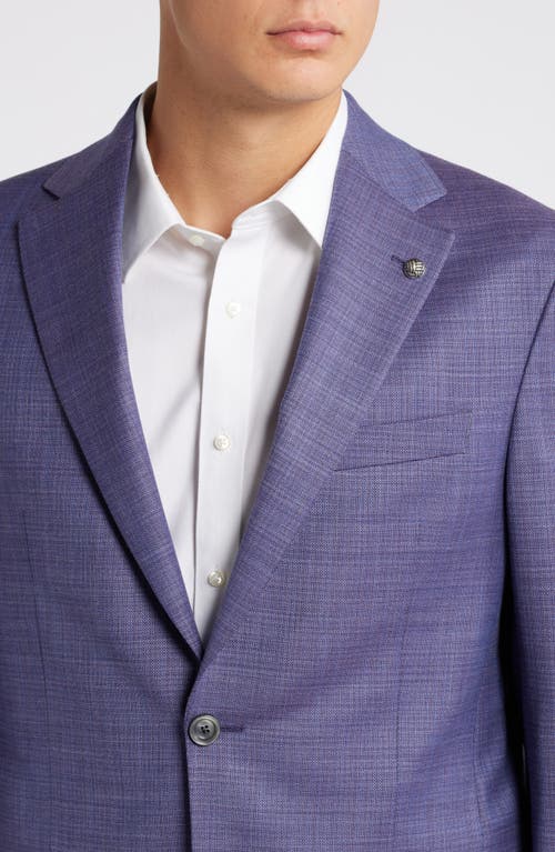 Shop Jack Victor Morton Soft Constructed Stretch Wool Sport Coat In Berry