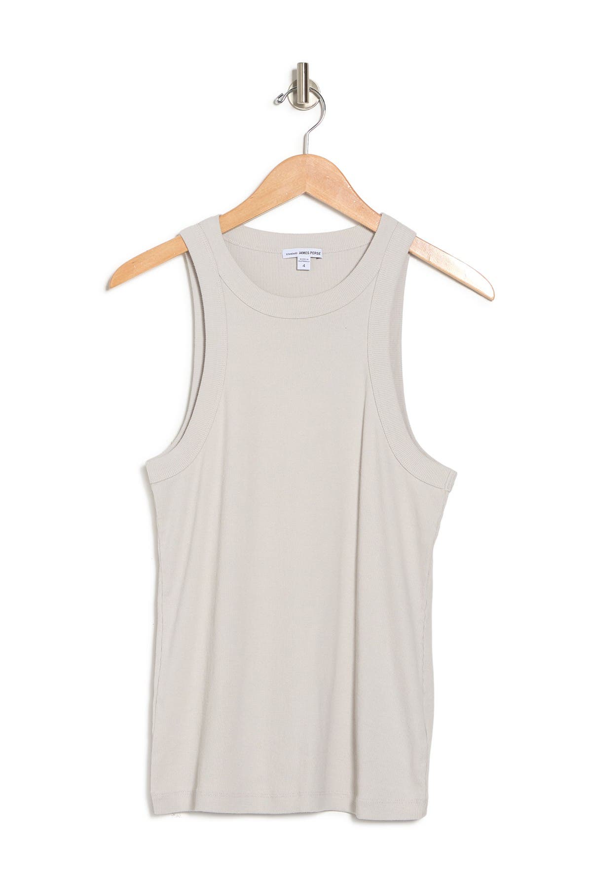 James Perse Ribbed Knit Tank In Salt