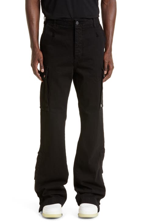 Kick Stretch-Cotton Pants In Subtle Jacquard Black