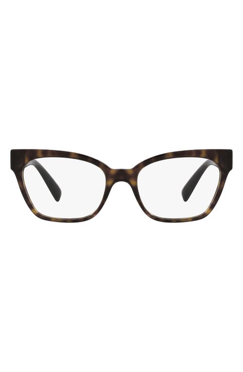 Versace 53mm Optical Glasses in Havana/Demo Lens at Nordstrom