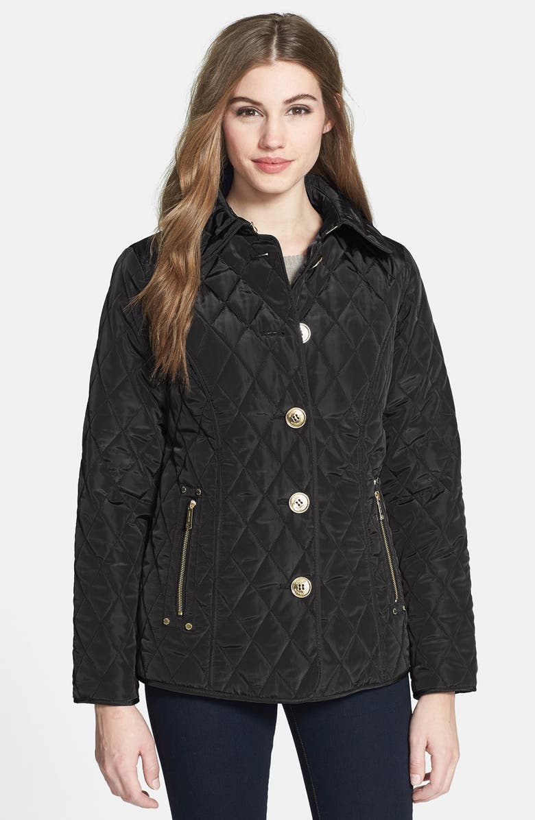 MICHAEL Michael Kors Front Button Quilted Jacket | Nordstrom