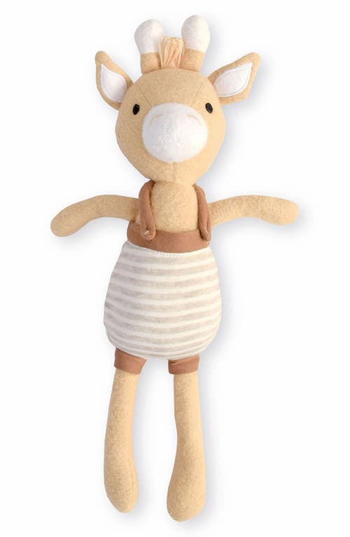 Crane Baby Plush Cotton Stuffed Animal In Yellow/ White