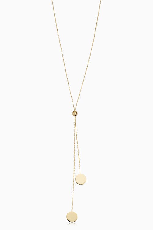 ORADINA ORADINA 14K GOLD MANHATTAN LARIAT NECKLACE