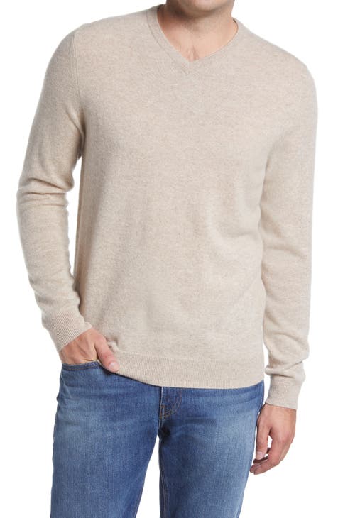 Gents Cashmere Argyle V-Neck Sweater