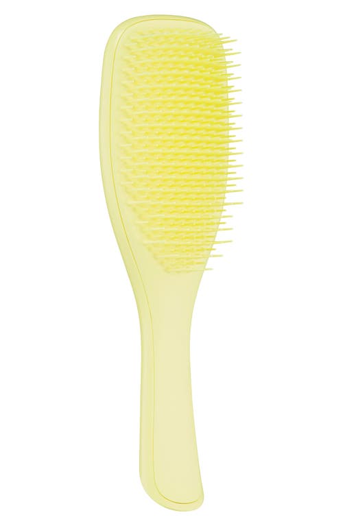 Shop Tangle Teezer Plant Brush For Naturally Curly Hair In Pastel Lemon