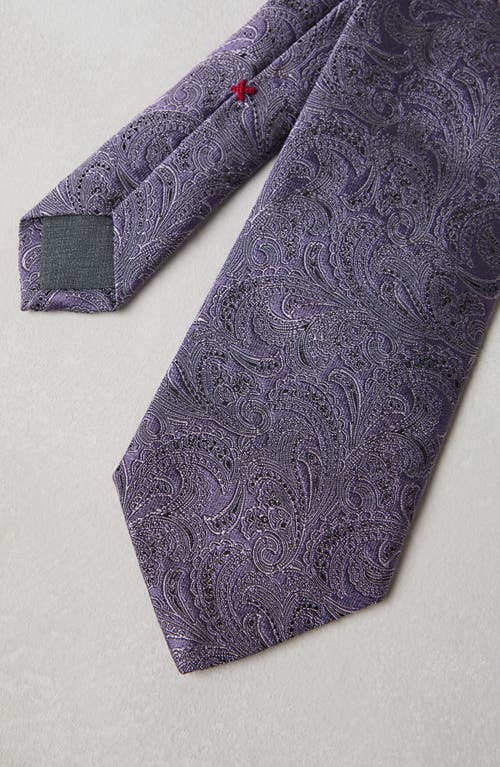 Shop Brunello Cucinelli Silk Necktie In Purple