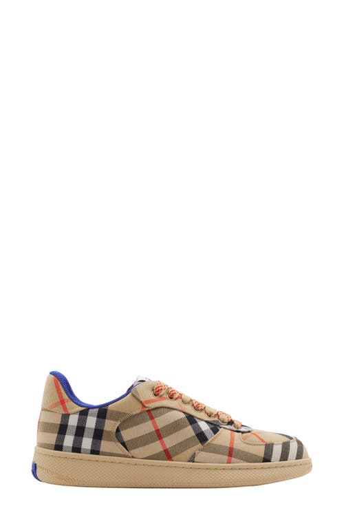 Burberry Women Embroidered Canvas Terrance Sneakers In Sand