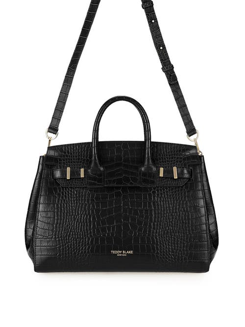 Teddy Blake Gigi Croco Gold 13" In Black