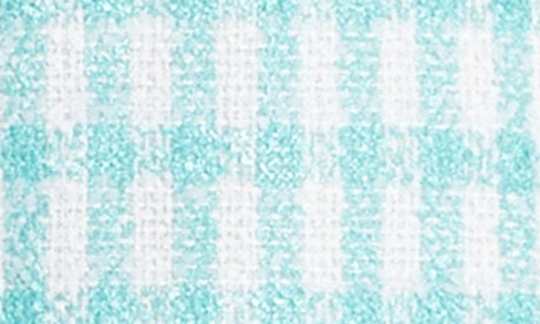 English Factory Check Bouclé Fringe Shorts In Mint