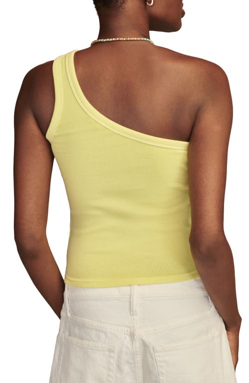 LUCKY BRAND LUCKY BRAND ONE-SHOULDER RIB TANK 