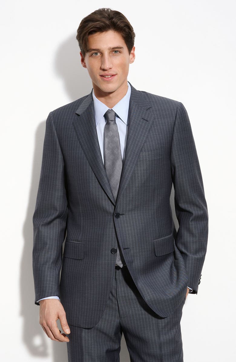 Canali Blue Stripe Wool Suit | Nordstrom