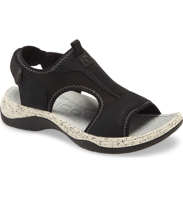 BIONICA Niagra Water Friendly Sport Sandal, Main, color, BLACK FABRIC
