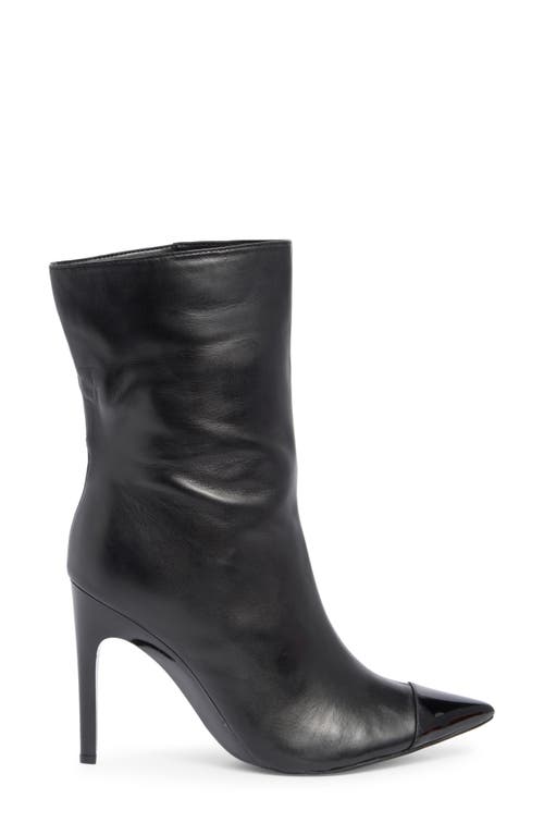 Nine West Winner Pointed Toe Boot In Black/nero