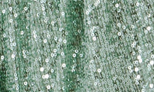 Endless Rose Sequins Cropped Puff Top In Green
