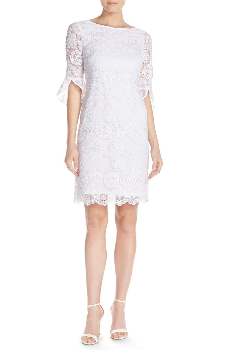 Adrianna Papell Crochet Sheath Dress | Nordstrom