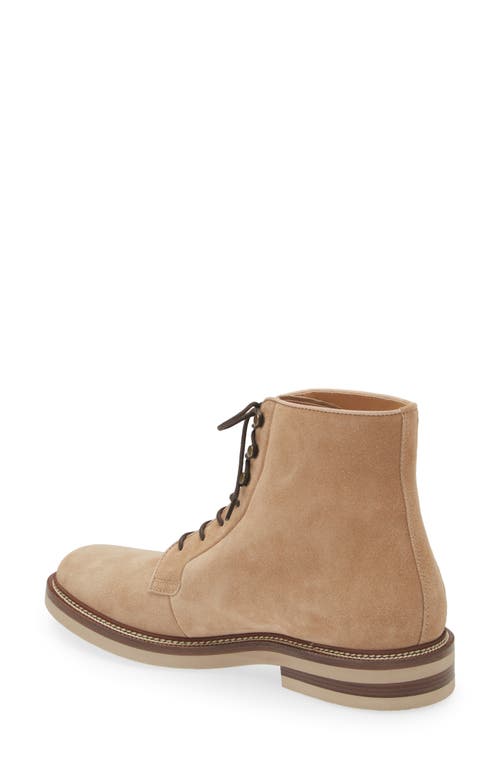 Brunello Cucinelli Iconic Sole Lace-up Boot In Light Brown