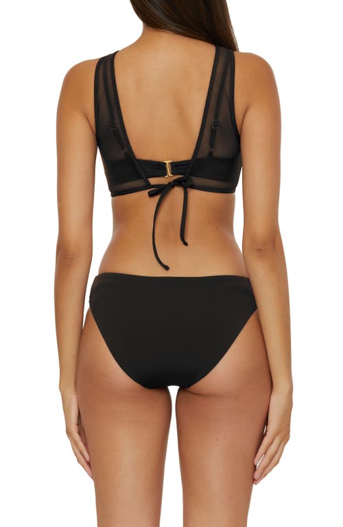 Shop Becca Color Code Tab Bikini Bottoms In Black