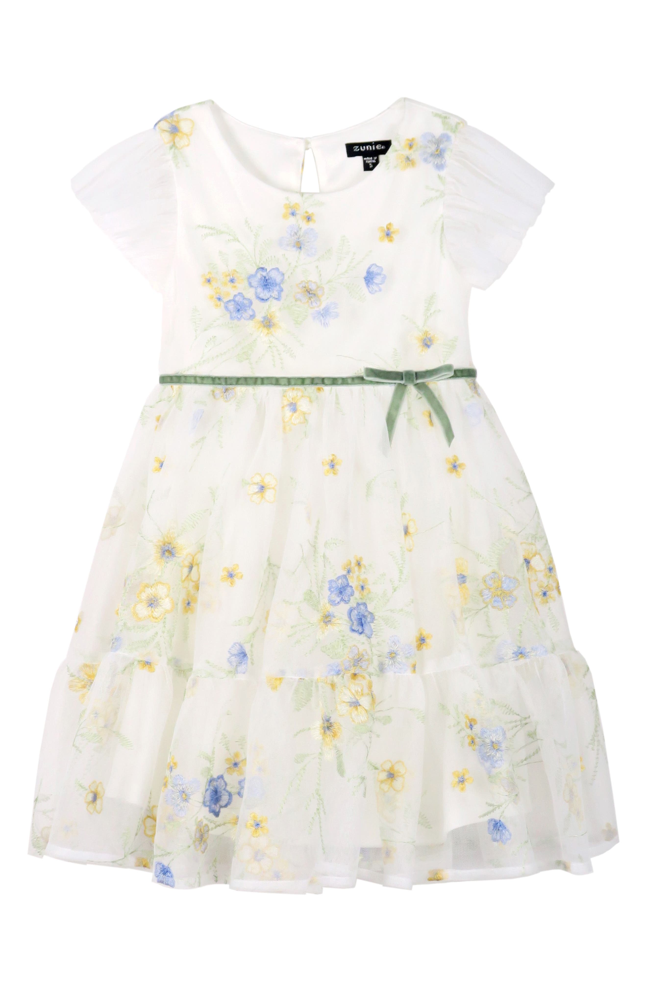 Robe D'été Zunie Girls - Rayures Rose Et Gris - Taille M (10/12) - Neuf Sans étiquettes