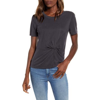 Splendid Knot Detail Tee, Black