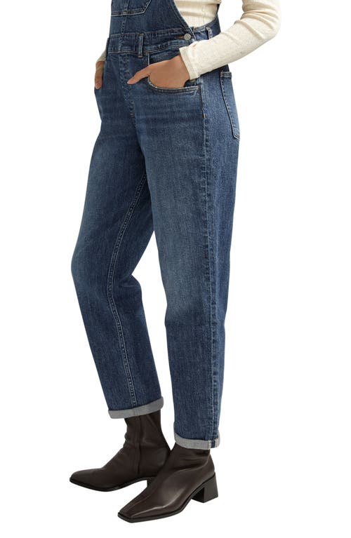 Silver Jeans Co. Baggy Denim Overalls In Indigo