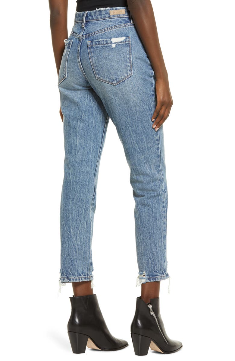 BLANKNYC The Madison Ripped Crop Straight Leg Jeans | Nordstrom