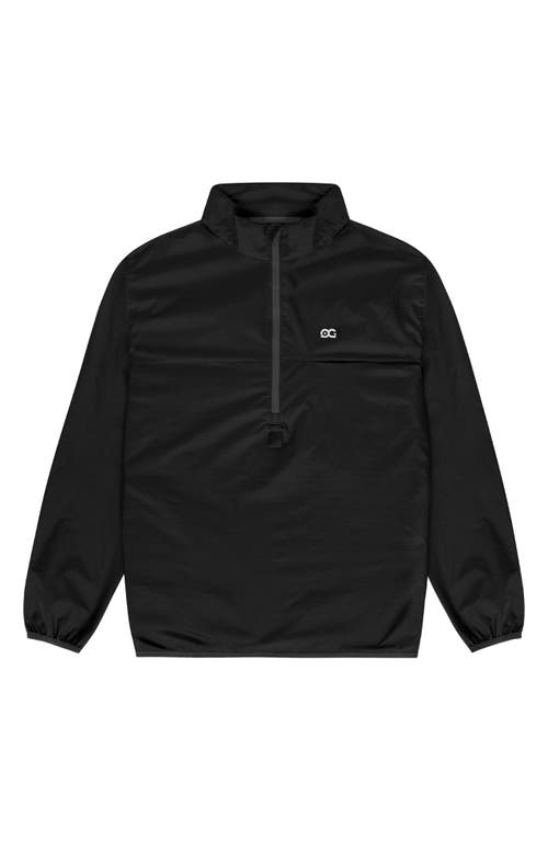 Tech Quarter Zip Pullover in Black