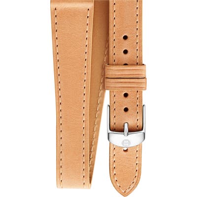 Michele 1m Leather Wrap Watch Strap