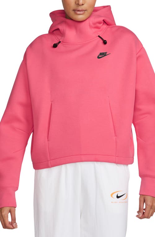 Shop Nike Sportswear Oversize Tech Fleece Hoodie In Aster Pink/sail