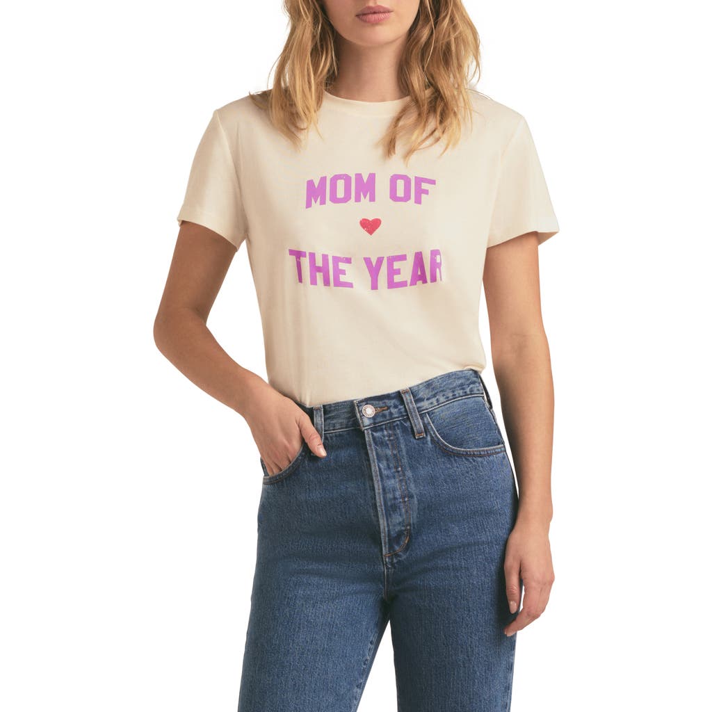 Favorite Daughter Mom Of The Year Graphic Tee In Gardenia