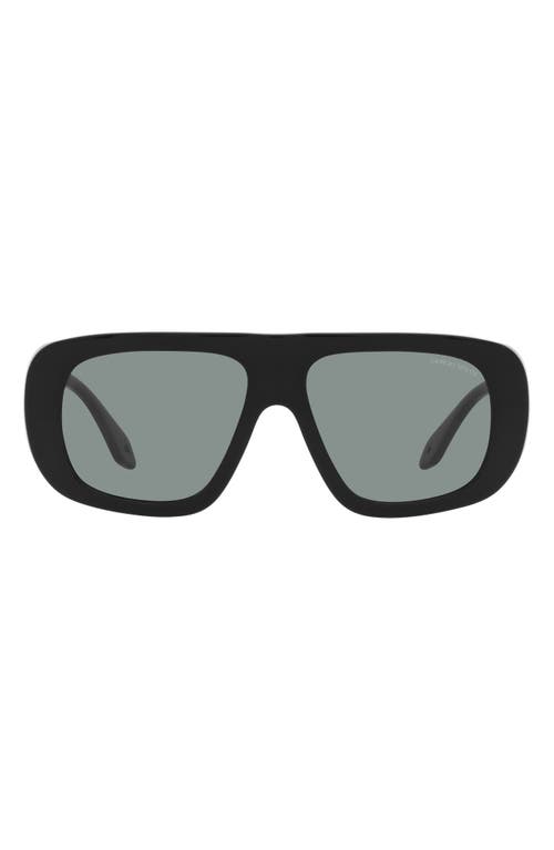 56mm Pillow Sunglasses in Black