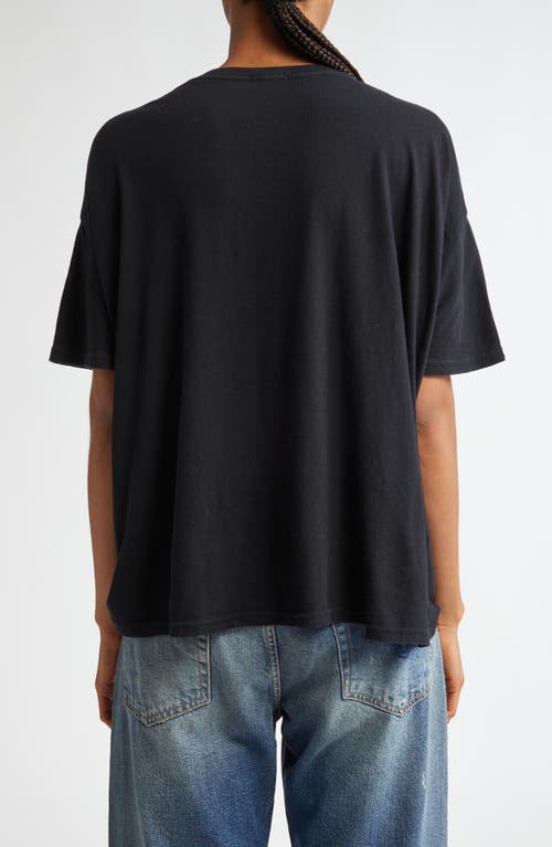 Shop R13 Relaxed V-neck T-shirt In Cashmere Black