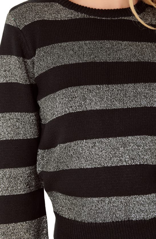 ENGLISH FACTORY ENGLISH FACTORY METALLIC STRIPE SWEATER