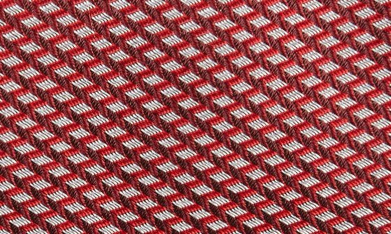 Shop Nordstrom Caldwell Mini Geometric Pattern Silk Tie In Red