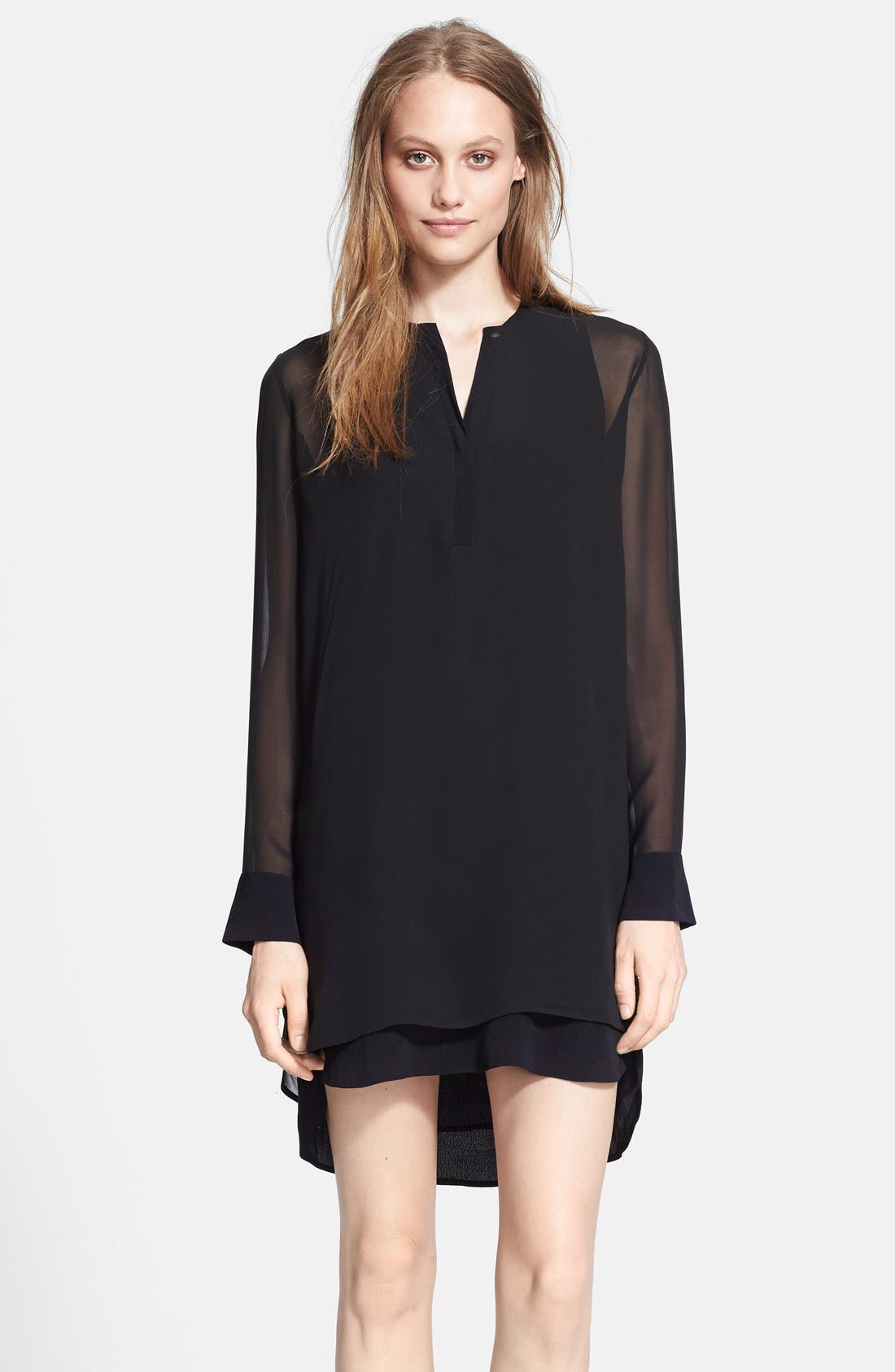 Vince Double Layer Shirttail Dress Nordstrom