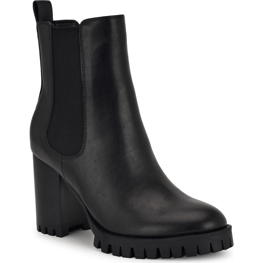 Nine West Kort Platform Chelsea Boot in Black