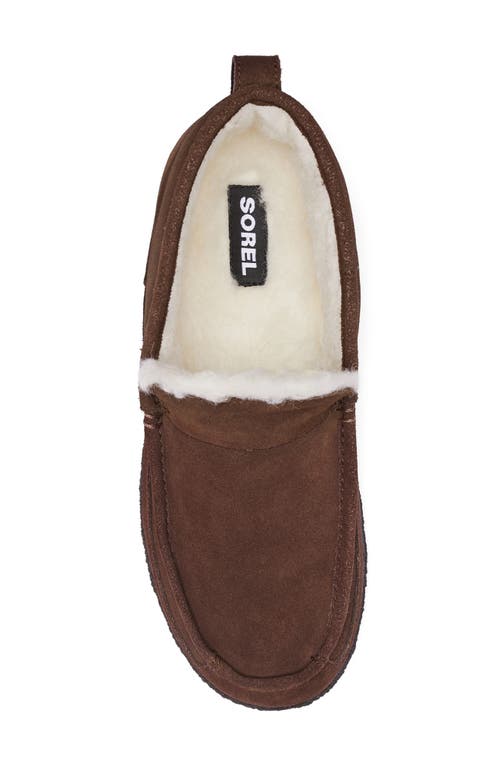 Sorel Manawan Ii Faux Fur Lined Slipper In Tobacco/blackened Brown
