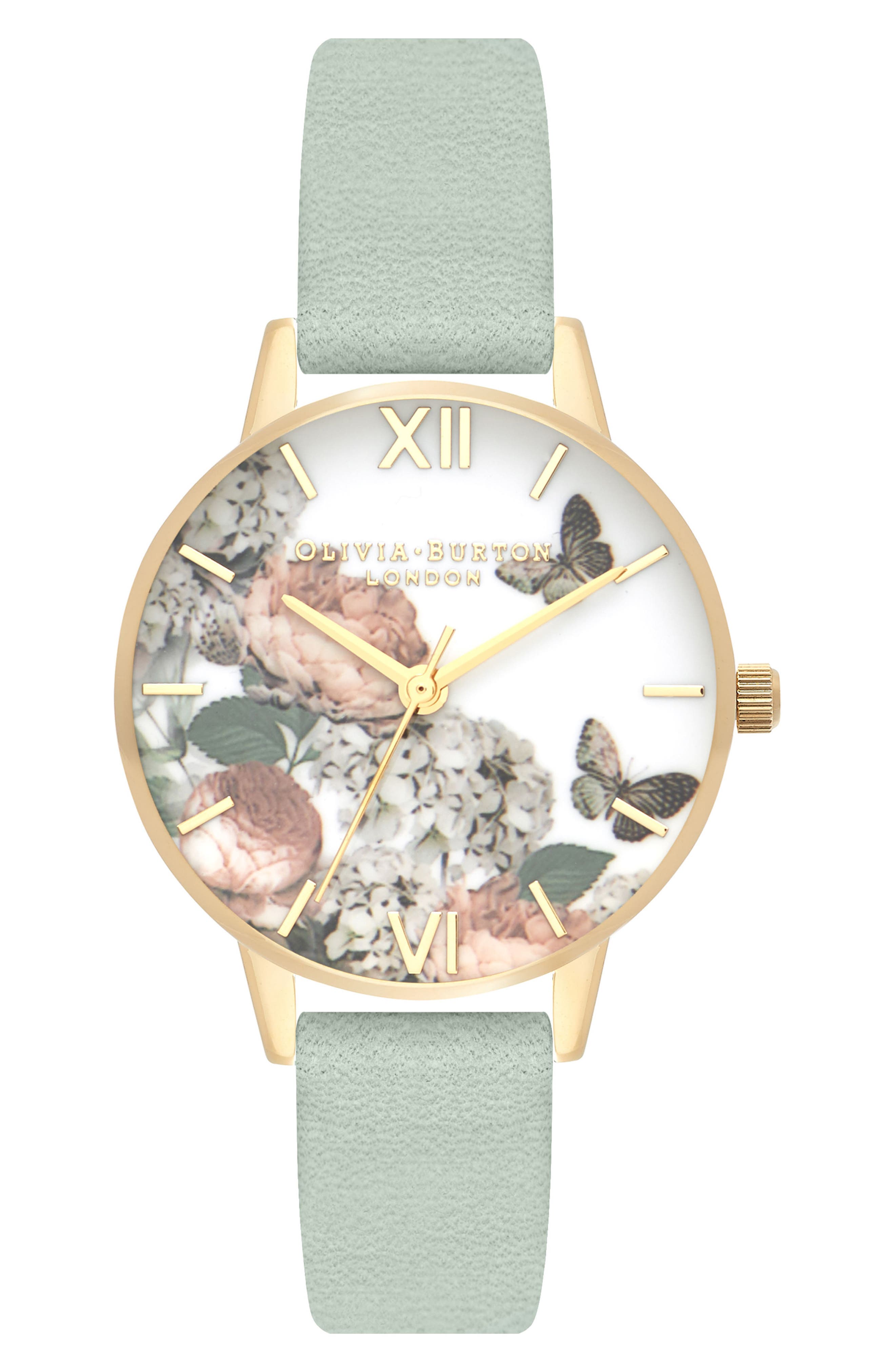 olivia burton watch leather strap