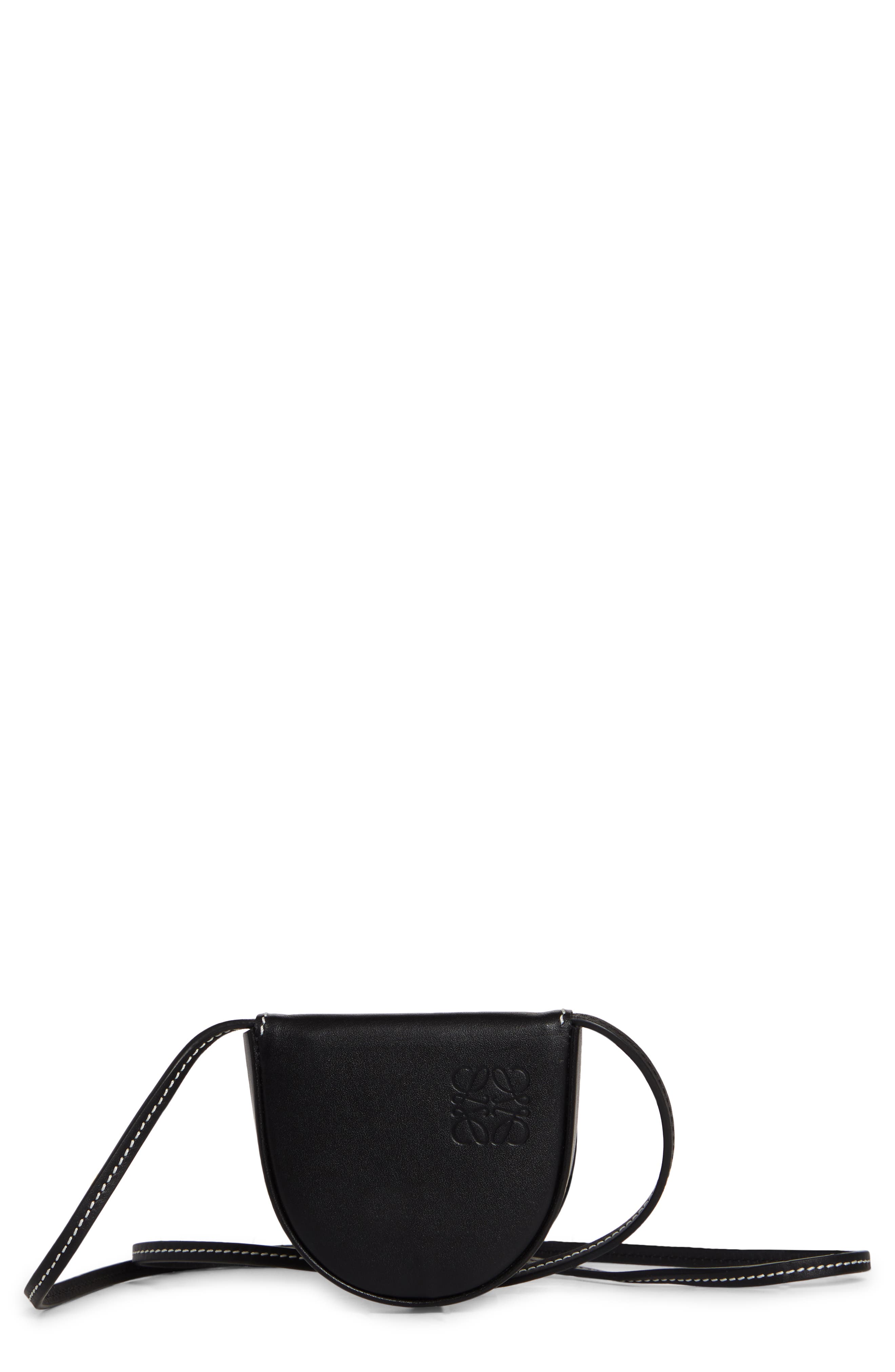 Loewe Mini Heel Leather Crossbody Bag in Black at Nordstrom