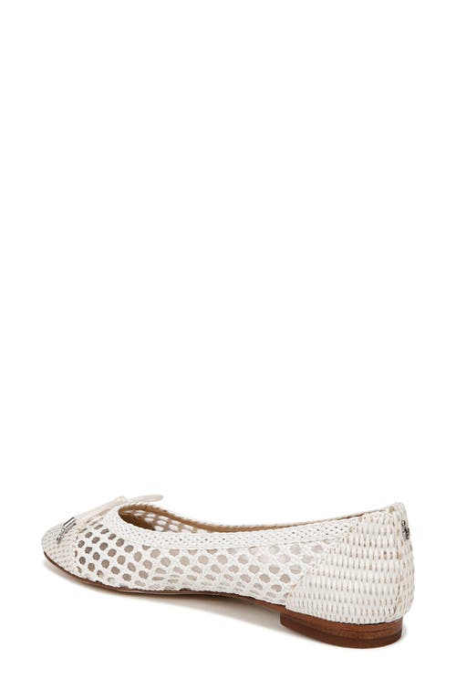 Sam Edelman May Ballet Flat Bright White In Bright White